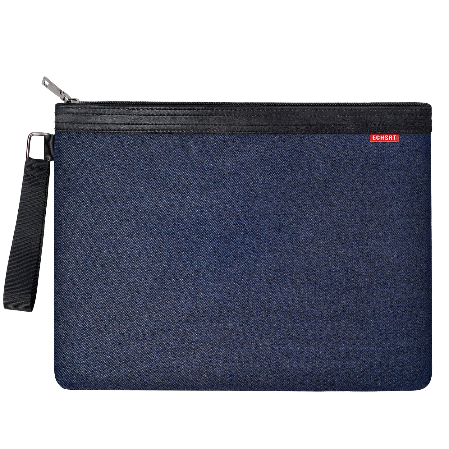 ECHSRT File Folder Document Organizer for Travel, Document Bag Zipper Pouch for Men & Women Black