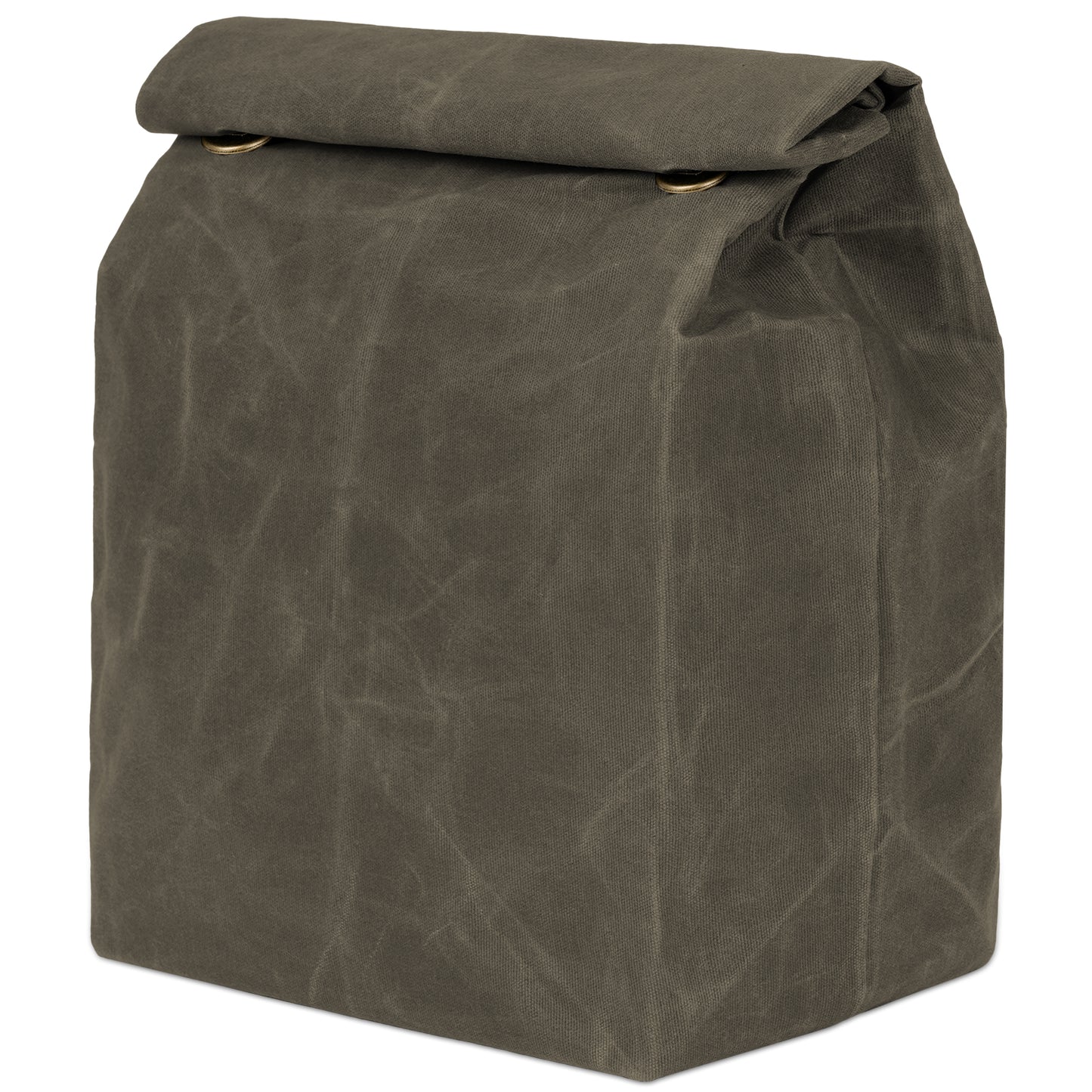 ECHSRT Waxed Canvas Lunch Bag, Vintage Reusable Lunch Box for Men & Women, Waterproof Leakproof Insulated Sack for Work, Office, Picnic