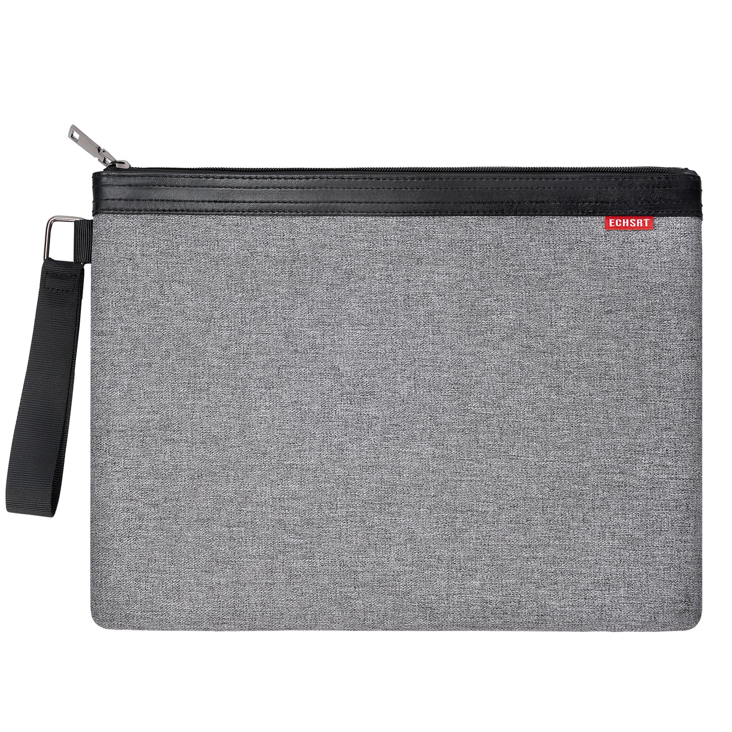 ECHSRT File Folder Document Organizer for Travel, Document Bag Zipper Pouch for Men & Women Black