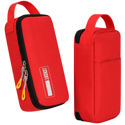 ECHSRT Big Pencil Case, Aesthetic Portable Zipper Pencil Bag with Hidden Pocket, Special Pouch for Men Women Adults, Stationery Organizer Pen Cases for Office Travel,